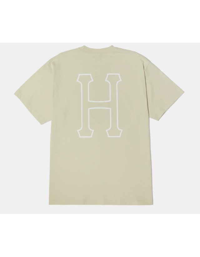 Huf Set H S/S Tee - Stone - T-Shirt Voor Heren  - Cover Photo 1