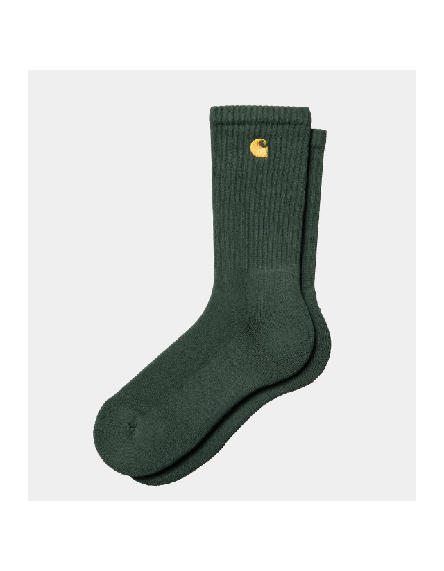 Carhartt Wip Chase Socks - Sycamore / Gold - Chaussettes  - Cover Photo 1