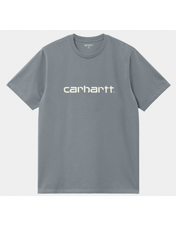 Carhartt WIP Script T-shirt - Dove Grey / Wax - T-Shirt Homme - Miniature Photo 1