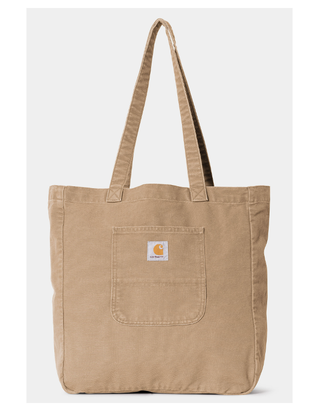 Carhartt Wip Bayfield Tote - Peanut Rinsed - Zak  - Cover Photo 2