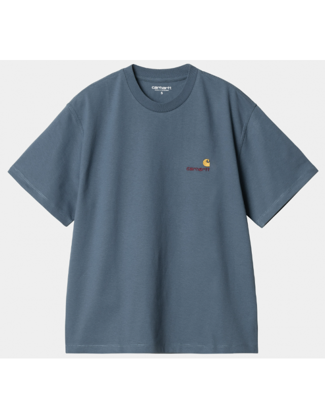 Carhartt Wip W' American Script T-Shirt - Positano - Dames T-Shirt  - Cover Photo 1