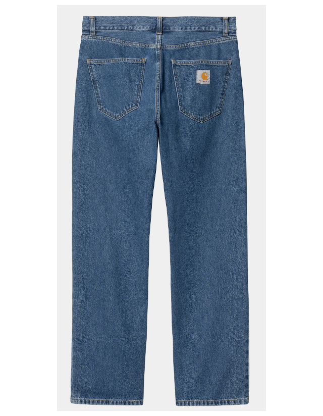 Carhartt Wip Nolan Pant - Blue Heavy Stone Wash - Heren Broeken  - Cover Photo 1