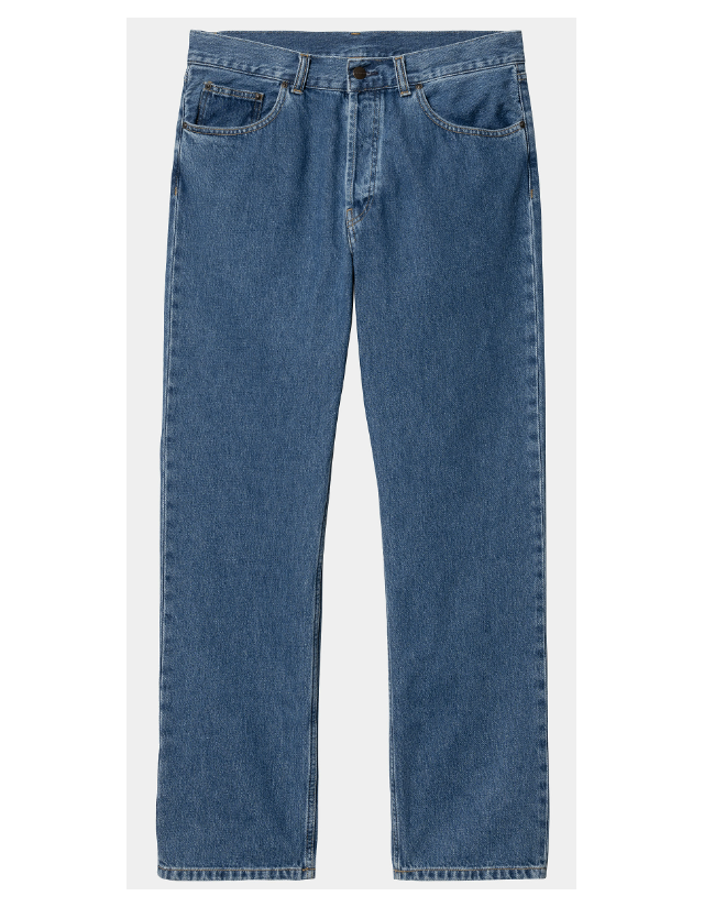 Carhartt Wip Nolan Pant - Blue Heavy Stone Wash - Men's Pants  - Cover Photo 2