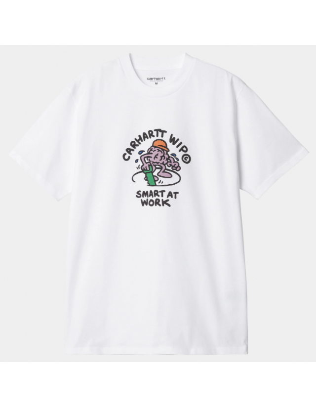 Carhartt Wip Smart T-Shirt - White - Men's T-Shirt  - Cover Photo 1