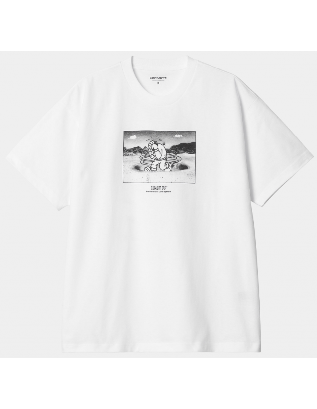 Carhartt Wip Think Tank T-Shirt - White - T-Shirt Voor Heren  - Cover Photo 1