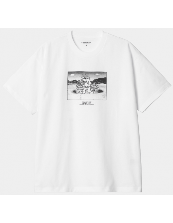 Carhartt WIP Think tank t-shirt - White - T-Shirt Voor Heren - Miniature Photo 1