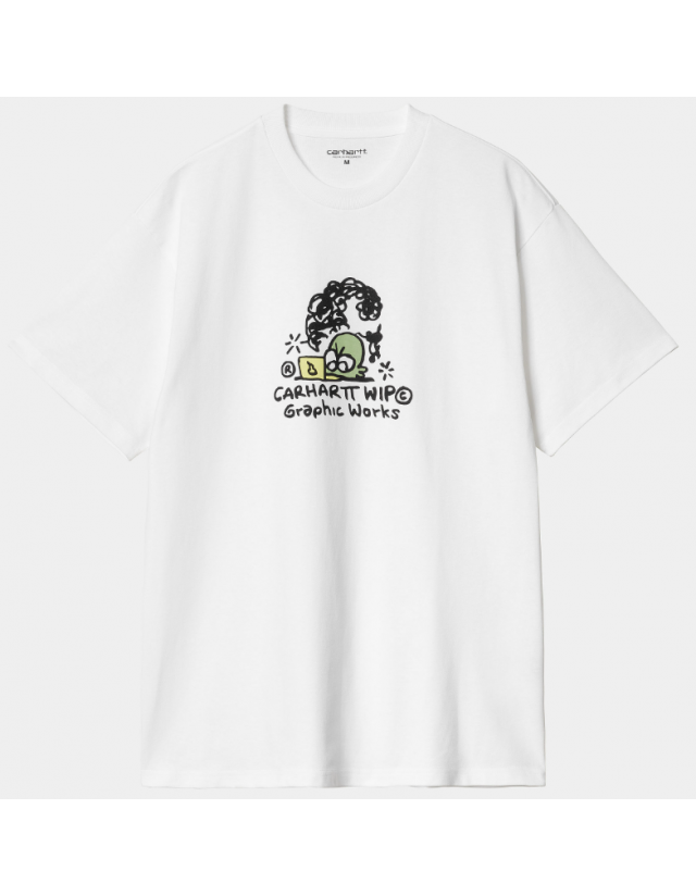 Carhartt Wip Graphic Works T-Shirt - White - T-Shirt Homme  - Cover Photo 1