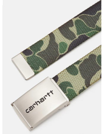 Carhartt WIP Clip Belt Chrome - Camo Duck green - Ceinture - Miniature Photo 2