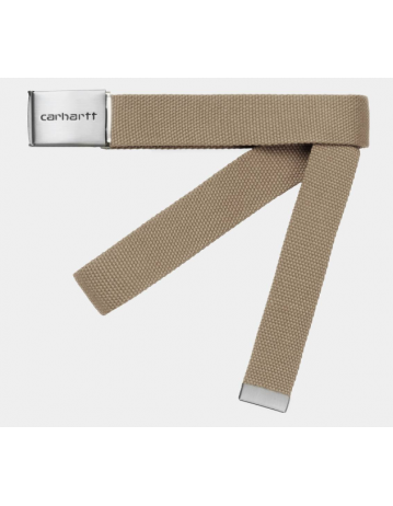 Carhartt Wip Clip Belt Chrome - Leather - Product Photo 1