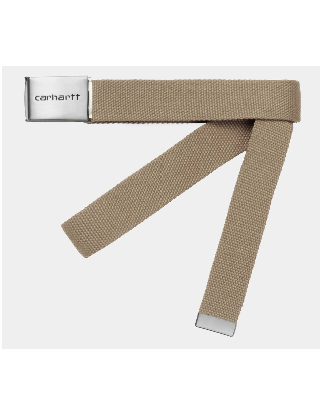 Carhartt Wip Clip Belt Chrome Leather Ceinture