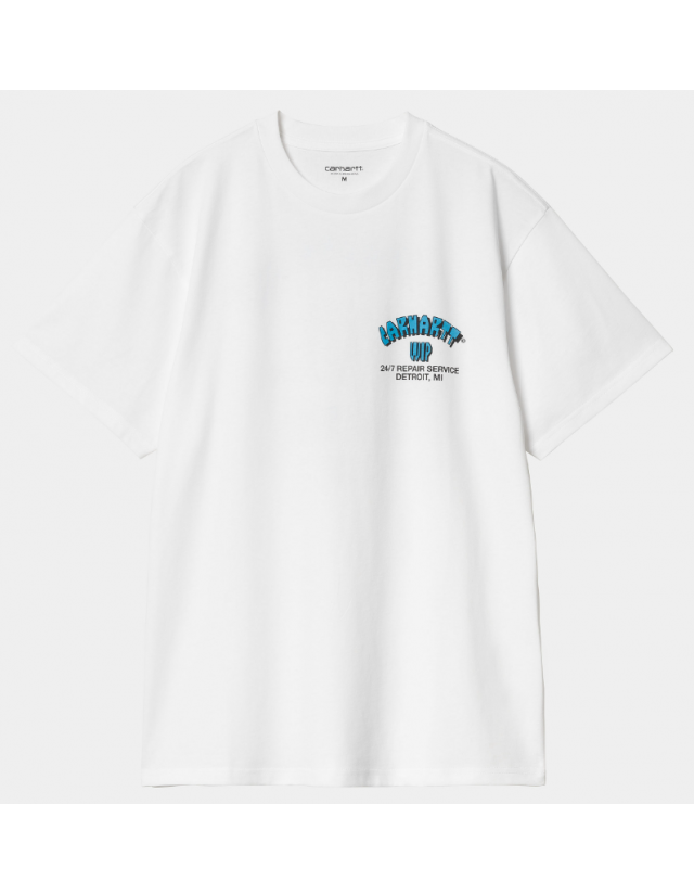 Carhartt Wip Super Tired T-Shirt - White - Men's T-Shirt  - Cover Photo 1