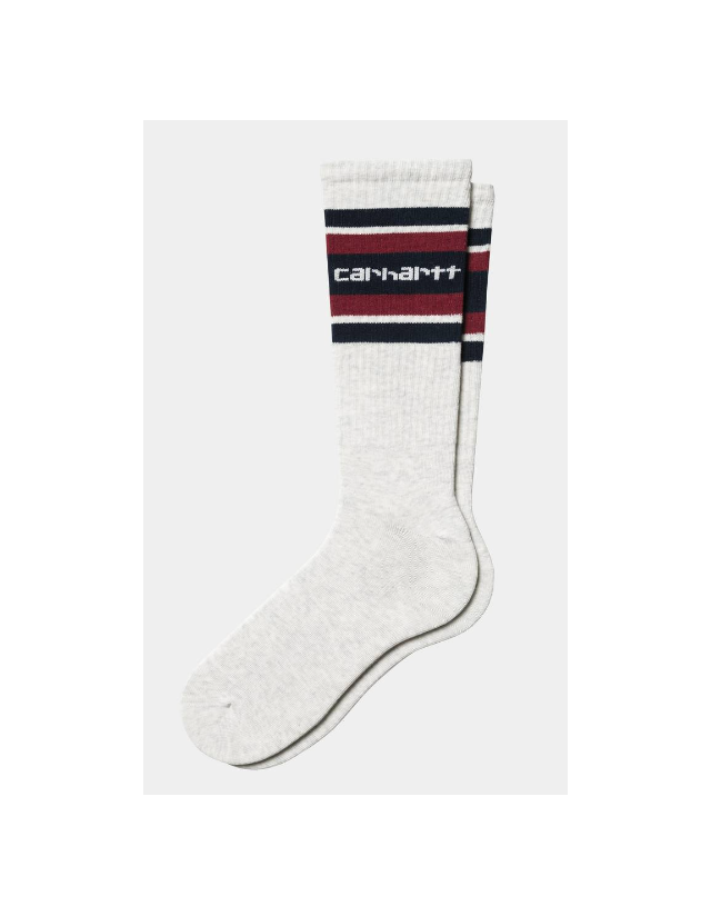 Carhartt Wip Connors Socks - Ash Heather / Air Force / Scarlet - Sokken  - Cover Photo 1