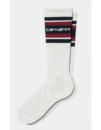 Carhartt WIP Connors Socks - Ash heather / Air force / Scarlet - Chaussettes - Miniature Photo 1