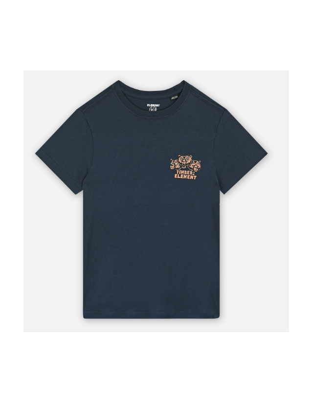 Element X Timber Bear With Me T-Shirt - Eclipse Navy - T-Shirt Enfant  - Cover Photo 1