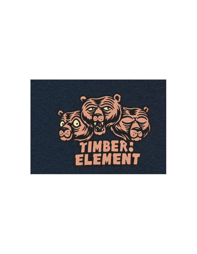 Element X Timber Bear With Me T-Shirt - Eclipse Navy - T-Shirt Enfant  - Cover Photo 3