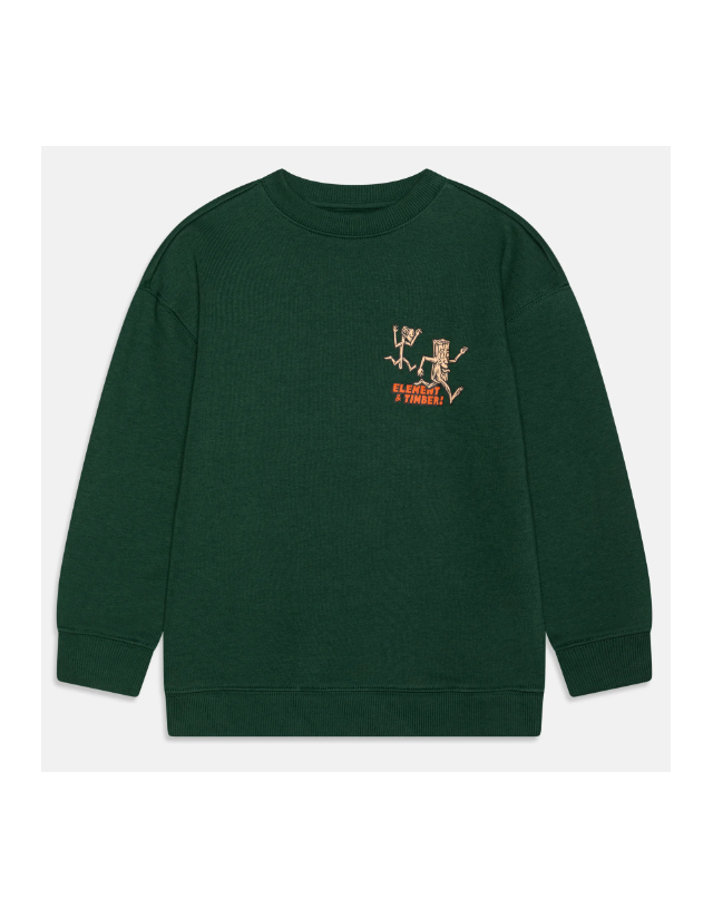 Element X Timber The Chase Crew Youth - Trekking Green - Sweat Enfant  - Cover Photo 1