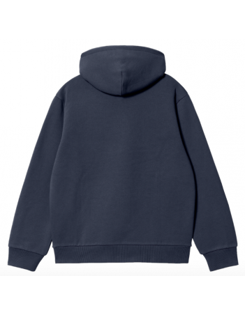 Carhartt WIP Hooded Carhartt Sweat - AF Blue / Malbec - Sweat Homme - Miniature Photo 2