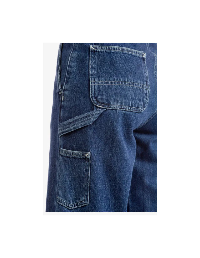 Carhartt Wip W' Pierce Pant Sraight - Blue Stone Washed - Dames Broeken  - Cover Photo 3