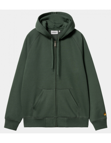 Carhartt Wip Hooded Chase Jacket - Sycamore Tree / Gold - Product Photo 1