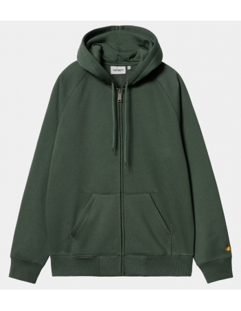 Carhartt WIP Hooded Chase Jacket - Sycamore Tree / Gold - Sweatshirt Voor Heren - Miniature Photo 1