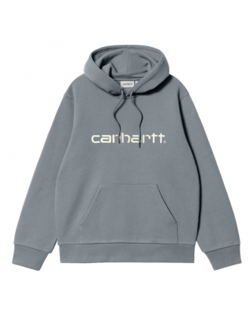 Carhartt Wip Hooded Carhartt Sweat - Dove Grey / Wax - Product Photo 2