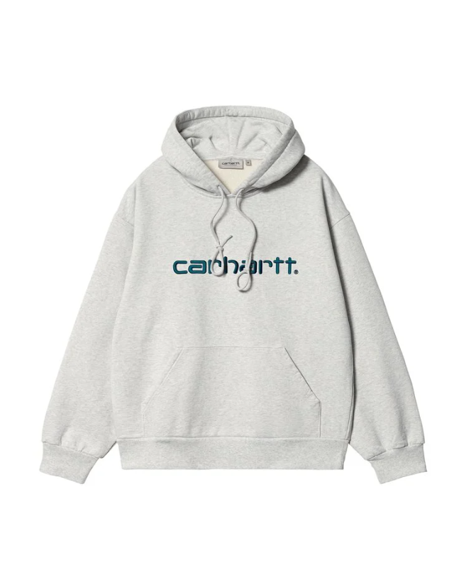 Carhartt Wip Hd Carhartt Sweat - Ash Grey / Duck Blue - Sweat Homme  - Cover Photo 1