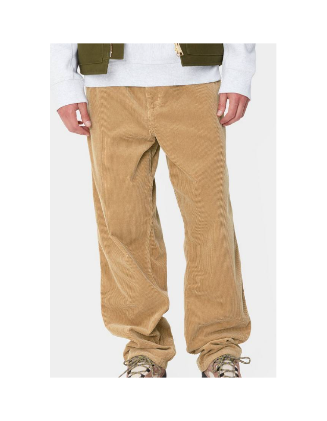 Carhartt Wip Single Knee Pant Cord - Peanut - Heren Broeken  - Cover Photo 3