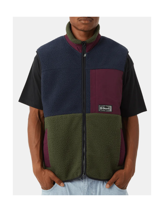 Huf Sonoma High Pile Vest - Multi - Man Jas  - Cover Photo 2