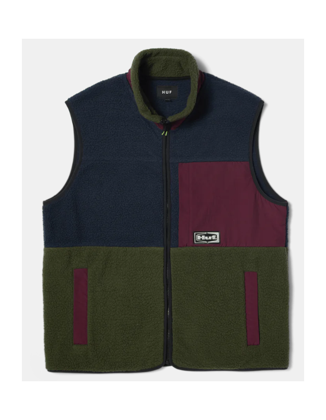 Huf Sonoma High Pile Vest - Multi - Man Jacket  - Cover Photo 1