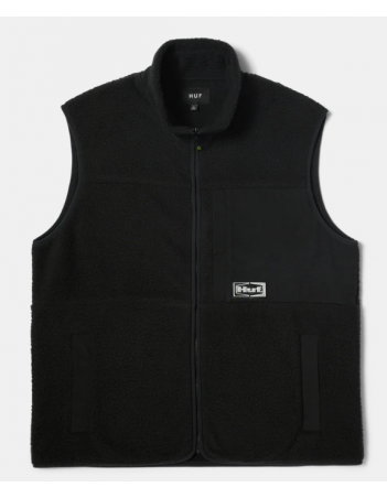 HUF Sonoma High pile vest - Black - Veste Homme - Miniature Photo 2