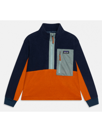 Patagonia Kids Microdini 1/2 Zip Pullover - Redtail Rust - Product Photo 1