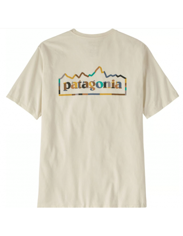 Patagonia Unity Fitz Responsibili Tee - Birch White - T-Shirt Homme  - Cover Photo 2