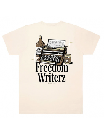 Jacker Freedom writerz T-shirt - Beige - T-Shirt Voor Heren - Miniature Photo 2