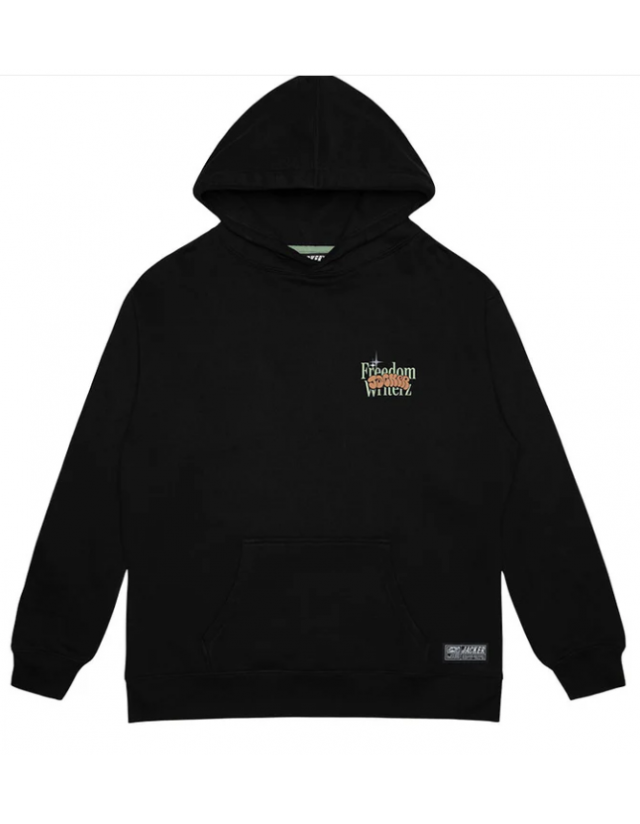 Jacker Freedom Writerz Hoodie - Black - Men's Sweatshirt  - Cover Photo 1