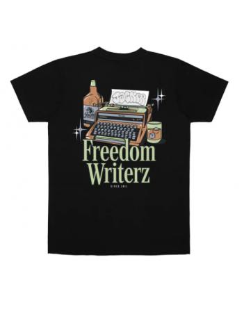 Jacker Freedom writerz T-shirt - Black - T-Shirt Voor Heren - Miniature Photo 1