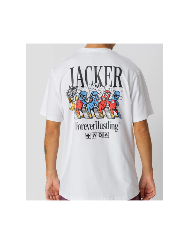 Jacker Big Pharma T-Shirt - White - Men's T-Shirt  - Cover Photo 3