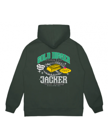 Jacker Gold digger Hoodie - Green - Sweat Homme - Miniature Photo 2