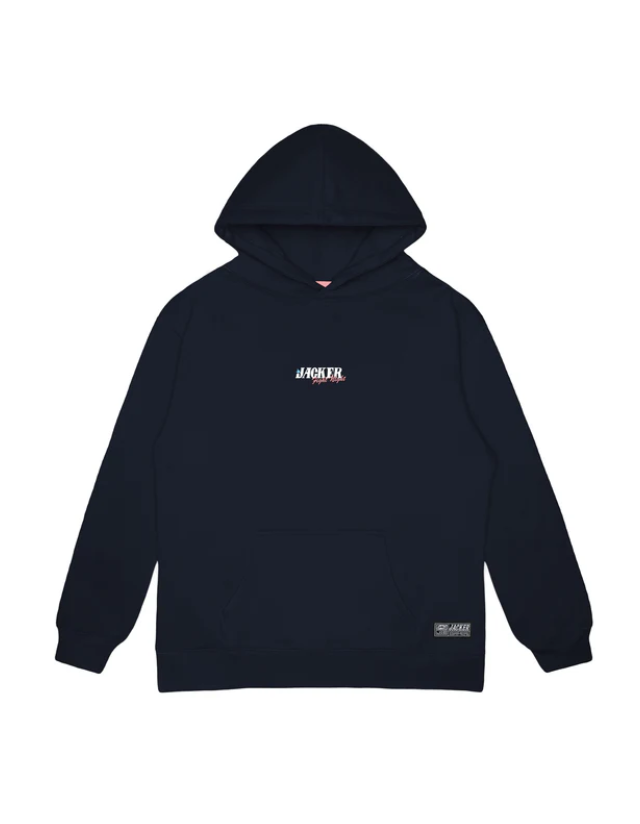 Jacker Fight Hoodie - Navy - Men's Sweatshirt  - Cover Photo 2