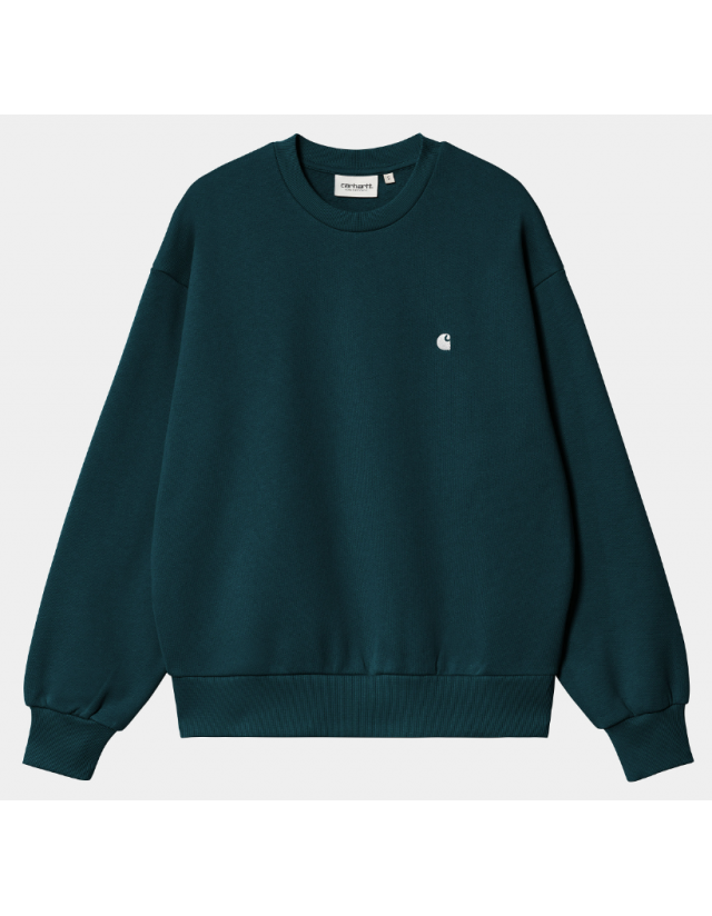 Carhartt Wip W' Casey Sweatshirt - Duck Blue - Sweat Femme  - Cover Photo 1