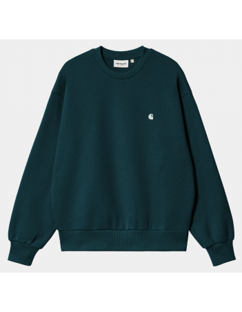 Carhartt WIP W' Casey sweatshirt - Duck blue - Sweat Femme - Miniature Photo 1