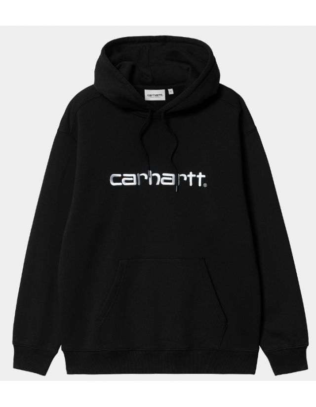 Carhartt Wip W' Hd Carhartt Sweat - Black / White - Women's Sweatshirt  - Cover Photo 2