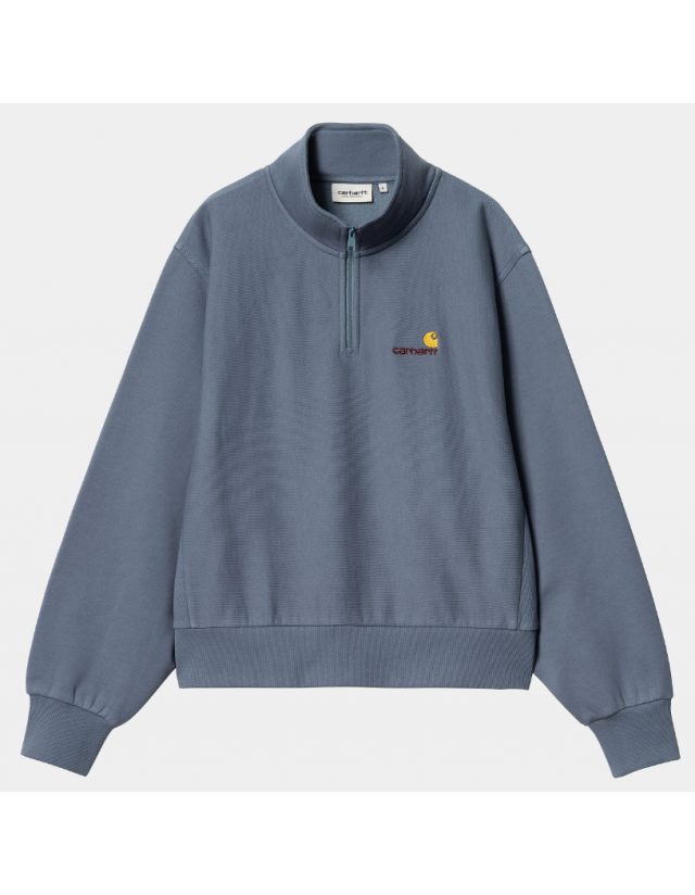 Carhartt Wip W' American Scr Neck Swt - Positano - Women's Sweatshirt  - Cover Photo 2