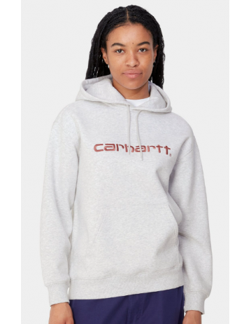 Carhartt Wip W' Hd Carhartt Sw - Ash Heather / Dustyrose - Product Photo 2