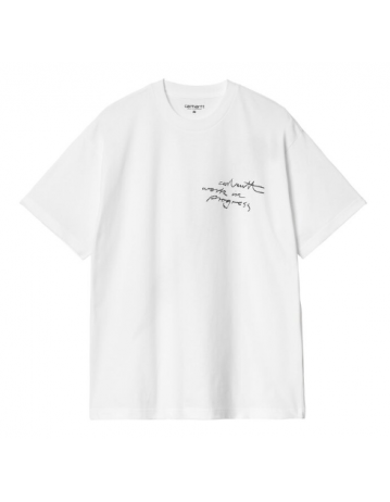 Carhartt Wip Pencil T-Shirt - White - Product Photo 1