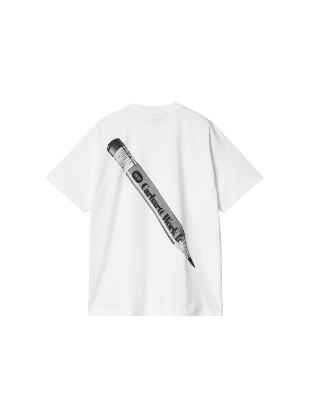 Carhartt Wip Pencil T-Shirt - White - T-Shirt Voor Heren  - Cover Photo 2