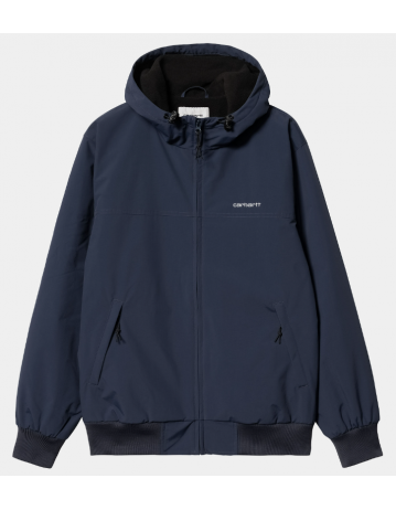 Carhartt Wip Hooded Sail Jacket - Air Force Blue / White - Product Photo 1