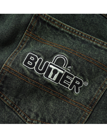 Butter Goods Lock Baggy Denim - Washed Ivy - Pantalon Homme - Miniature Photo 3