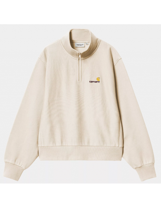 Carhartt Wip W' American Scr Neck Swt - Moonbeam - Damen Sweatshirt  - Cover Photo 1