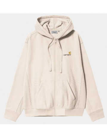 Carhartt Wip Hooded American Script Jacket - Moonbeam - Product Photo 1