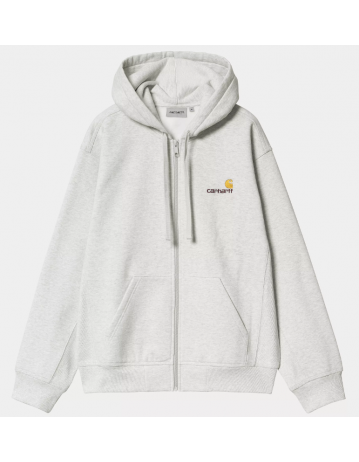 Carhartt Wip Hooded American Script Jacket - Ash Heather - Product Photo 2